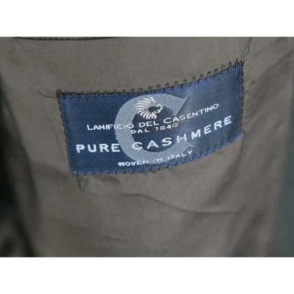 Today's Man‎ Cashmere Blazer Dark Green Cashmere Jacket 46 L Trapani